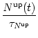 $\displaystyle {N^{\text{up}}(t)\over{\tau_{N^{\rm up}}}}$